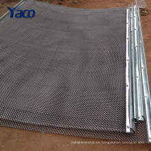 Malla de alambre tejida decorativa prensada para la industria del carbón
